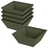 Garden Planter 5 pcs Olive Green 40 x 40 x 15 cm 873817