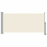 Patio Retractable Side Awning 120 x 300 cm Cream 45188
