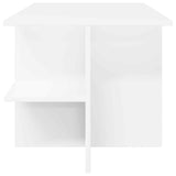 Coffee Table White 87 x 50 x 45 cm Engineered Wood 8001055