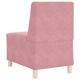 Modular Sofa Unit Armless 2 pcs Pink 55 x 74 x 82 cm Velvet 3399763