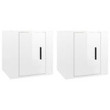 Wall Mounted TV Cabinets 2 pcs High Gloss White 40x34.5x40 cm 816645
