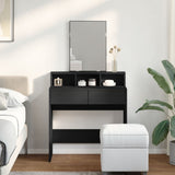 Dressing Table with Mirror Black 80x41x144.5 cm 848172