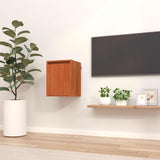 Wall Cabinet Wax Brown 30 x 30 x 40 cm Solid Pine Wood 869867