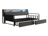 3ft Single Linen Metal Daybed Parcel 2 N652P412019G