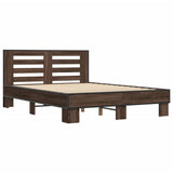 Bed Frame without Mattress Brown Oak 120x200 cm 3280111
