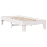 Bookcase Bed without Mattress White 90x190cm Solid Wood Pine 3324560