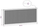 Wall-Mounted Headboard EDE High Gloss White Engineered Wood 896099
