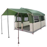 Family Tent 4-Person Green and White 324 x 255 x 230 cm 42004083
