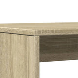 3 Piece Dining Table and Bench set Sonoma Oak Engineered Wood 855532