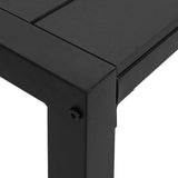 Garden Bench Black 100 x 28 x 45cm Steel 42001771