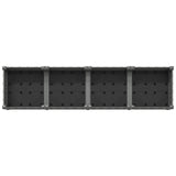 Garden Planter with Wheels Light Grey 160 x 40 x 33 cm PP 3423131