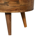 Mini Oak-ish Rounded Coffee Table IN3328