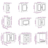 14 Piece Kitchen Cabinet Set Kalmar White Engineered Wood 3314971