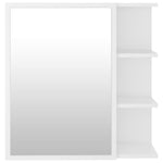 Bathroom Mirror Cabinet White 62.5x20.5x64 cm Engineered Wood 803308