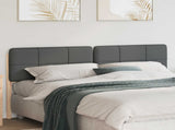 Upholstered Headboard Brown and Light Grey 200 cm 880103