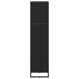 Book Cabinet Black Oak 40 x 30 x 121 cm Engineered Wood 886366