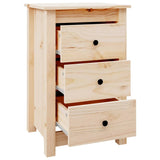 Bedside Cabinets 2 pcs 40x35x61.5 cm Solid Wood Pine 813700