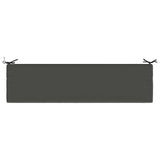 2-Piece Bench Cushions SOEST 2 pcs 100% Polyester Anthracite 949859