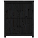 Sideboard Black 83x41.5x100 cm Solid Wood Pine 821511