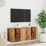 TV Cabinet Wall-mounted Old Wood 100x30x41 cm 857670