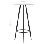 5 Piece Bar Set Plastic Black 279761