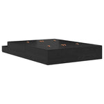 Storage Bed Frame with Drawer Black oak 236.5 x 160 x 31.5 cm 3335654