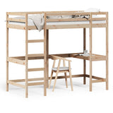 Loft Bed without Mattress 100x200 cm Solid Wood Pine 842846