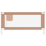 Toddler Safety Bed Rail Taupe 180x25 cm Fabric 10222