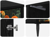 Bedside Cabinet ZAANDAM 2 pcs Black Oak 36 x 33 x 51 cm 8007252