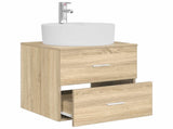 Wall-Mounted Sink Vanity Sonoma Oak 49.5 x 44.5 x 65 cm 890296