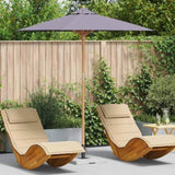 Garden Parasol Dark Grey 217 x 230 cm Bamboo 4108086