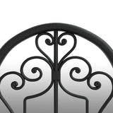 Mirror Black 70x30 cm Iron for Indoor Use 3093546