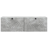 Wall-Mounted TV Cabinet Concrete Grey 98 x 31 x 30 cm 898218