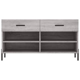 Shoe Bench Grey Sonoma 102x35x55 cm Engineered Wood 829754