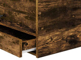 Daybed Manual Smoked Oak and Black 100 x 200 cm Engineered Wood 3408519