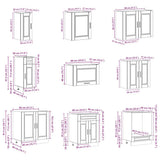 14 Piece Kitchen Cabinet Set "Porto" Gloss White Engineered Wood 3314993