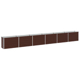 Raised Garden Bed Brown 480 x 40 x 55 cm cold-rolled steel 8006289