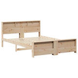 Bed Frame with Headboard Brown 160 x 200 cm Engineered Wood 3394219
