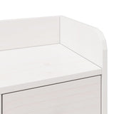 Bookcase Bed without Mattress White 75x190 cm Small Single Solid Wood Pine 3323975