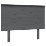 ZNTS Bed Headboard Grey 104x6x82.5 cm Solid Wood Pine 819157