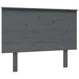 Bed Headboard Grey 104x6x82.5 cm Solid Wood Pine 819157