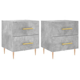 Bedside Cabinets 2 pcs Concrete Grey 40x35x47.5 cm Engineered Wood 827285