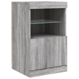 Sideboard with LED Lights Grey Sonoma 164x37x67 cm 3209056