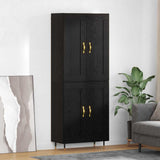 Highboard Black Oak 69.5 x 34 x 90 cm Engineered Wood 3402757