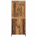 Highboard 2 pcs Old Wood Engineered Wood 3415667