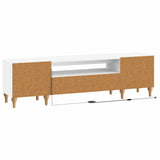 LED TV Cabinet White Engineered Wood 896245