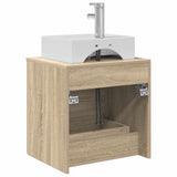 Wall-Mounted Sink Vanity Sonoma Oak 49.5 x 41 x 62.5 cm 890280