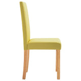 Dining Chairs 4 pcs Green Fabric 249225