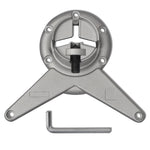 4 Height Adjustable Table Legs Chrome 870 mm 242134