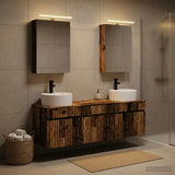 Bathroom Cabinet Set 5 pcs Old Wood Engineered Wood 3406597